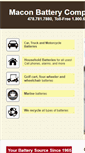 Mobile Screenshot of maconbattery.com